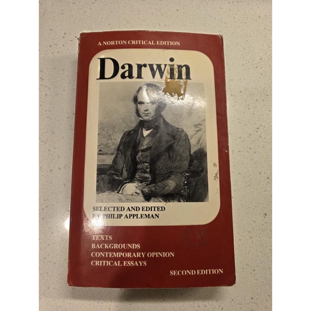 Darwin A Norton Critical Edition Edited by Philip Appleman Second Edition  1979